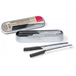 Carboncini da disegno con astuccio di latta