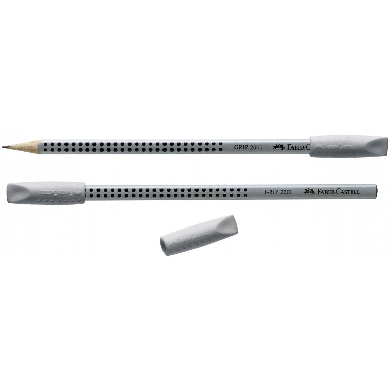 thumbnail image 2 of Faber-Castell Grip 2001 Eraser Caps, Protects Pencil Tip, 4 Caps, Multi-Color 2 of 3