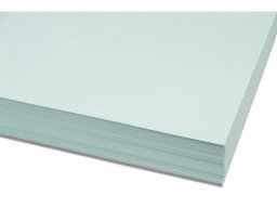 Exacompta 13318B Packung mit 100 Karteikarten, ungelocht DIN A5, 148 x 210 mm, 205 g, blanko, ideal für die Schule 1er Pack azurblau