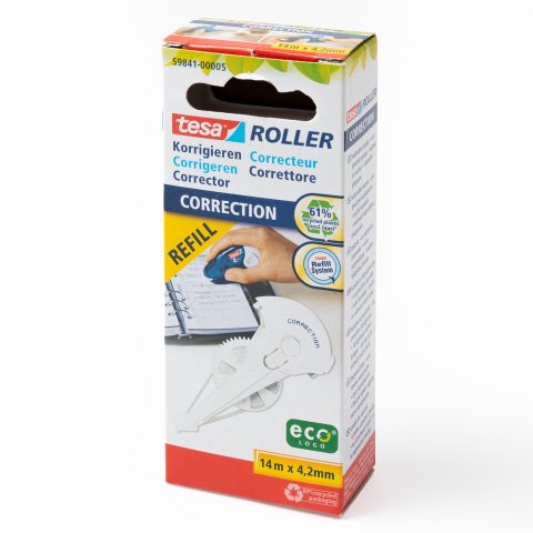 Tesa Korrektur-Roller Ecologo, nachfüllbar l = 14 m, b = 4,2 mm