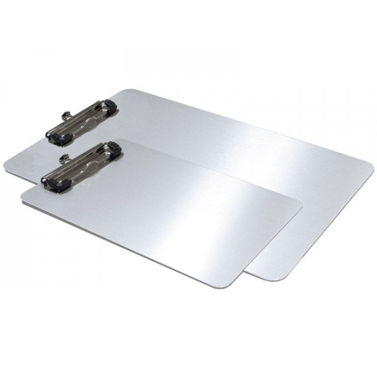 Clipboard, aluminium, silver