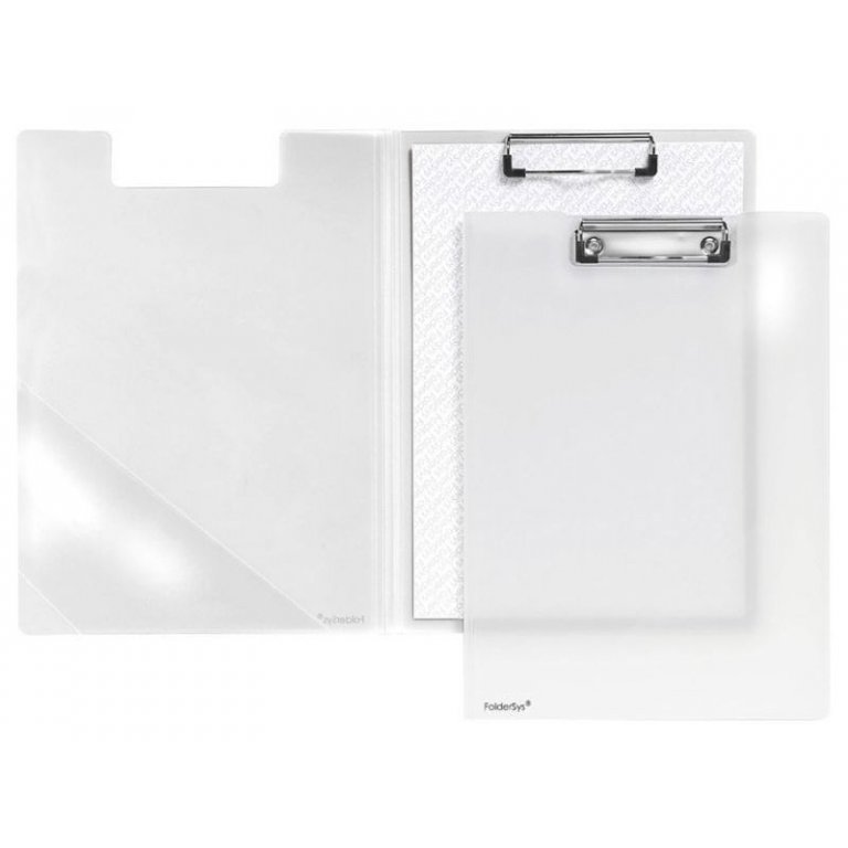 Clipboard folder, polypropylene, translucent