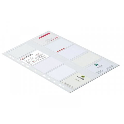 Exacompta Visitenkartenhüllen mit Abheftrand