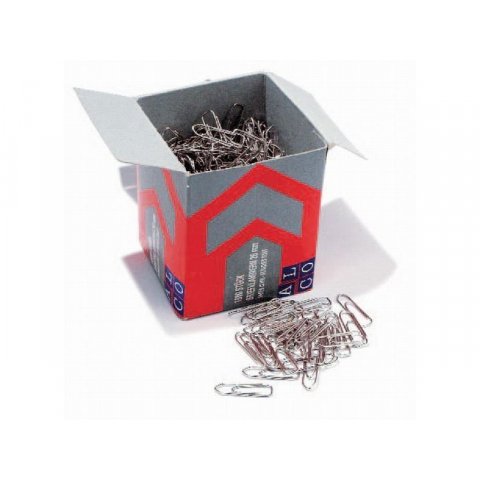 Paperclips standard, silver 8 x 26 mm, 1000 pieces