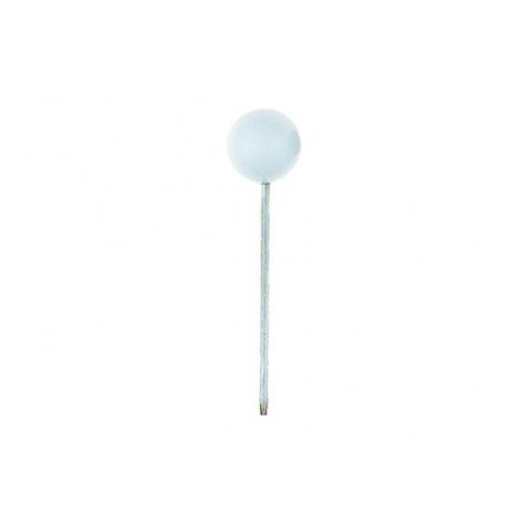 Map pins, ball-headed, coloured ø 5.0 mm, 100 pieces, white