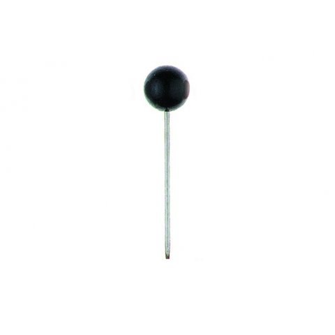 Map pins, ball-headed, coloured ø 5.0 mm, 100 pieces, black