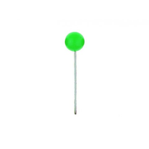 Map pins, ball-headed, coloured ø 5.0 mm, 100 pieces, light green