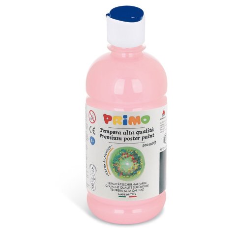Primo quality school paint 500 ml, with dosing cap, pink (330)