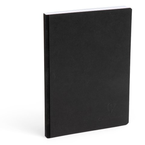 Clairefontaine Kladde ''Age Bag'' 148 x 205 DIN A5, kariert, schwarz, 96 Bl./192 S.