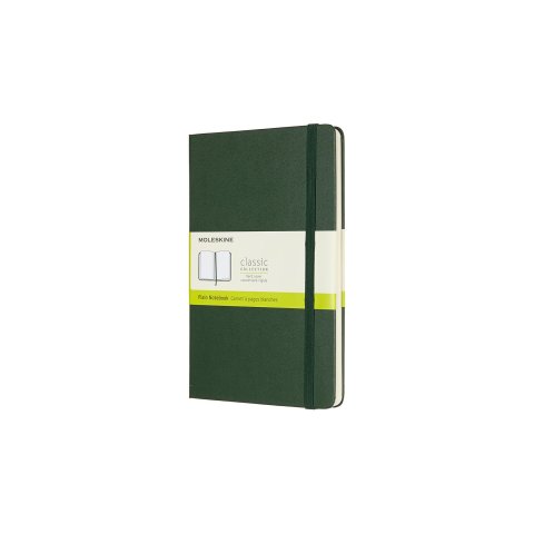 Moleskine Notizbuch, Hardcover 13 x 21 cm, blanko, 120 Blatt, myrtengrün