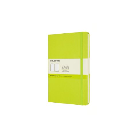 Moleskine Notizbuch, Hardcover 13 x 21 cm, blanko, 120 Blatt, limettengrün