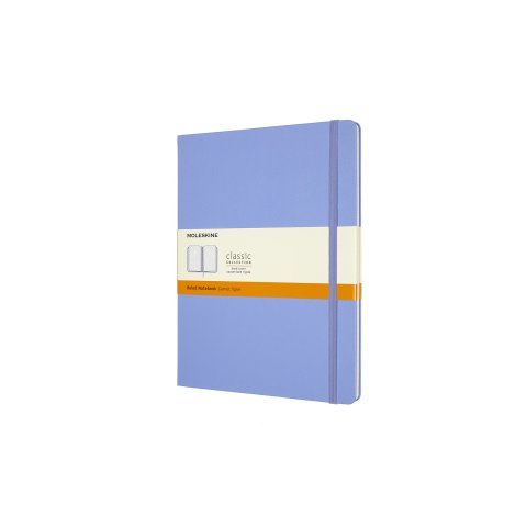 Moleskine Notizbuch, Hardcover 19 x 25 cm, liniert, 96 Blatt, hortensien blau