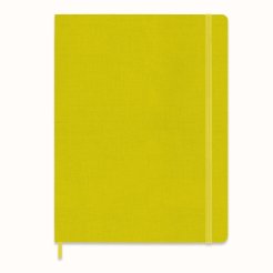 Moleskine notebook, hardcover 19 x 25 cm, lined, 96 sheets, straw yellow