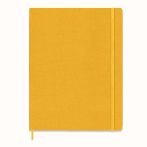 Moleskine Notizbuch, Hardcover 19 x 25 cm, liniert, 96 Blatt, orangegelb