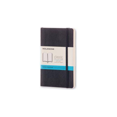 Moleskine Notizbuch, Softcover 9 x 14 cm, punktkariert, 96 Blatt, schwarz