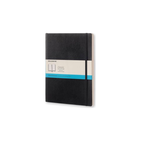 Moleskine notebook, softcover 19 x 25 cm, dotted, 96 sheets, black