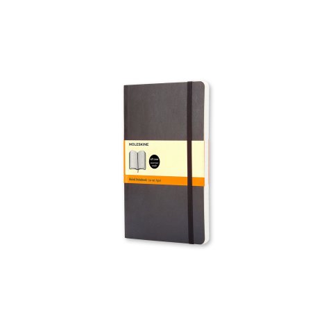 Moleskine notebook, softcover black, 90 x 140, app. A6, ruled, 96 sheets