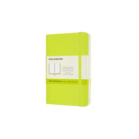 Moleskine notebook, softcover 9 x 14 cm, ruled, 96 sheets, lime green
