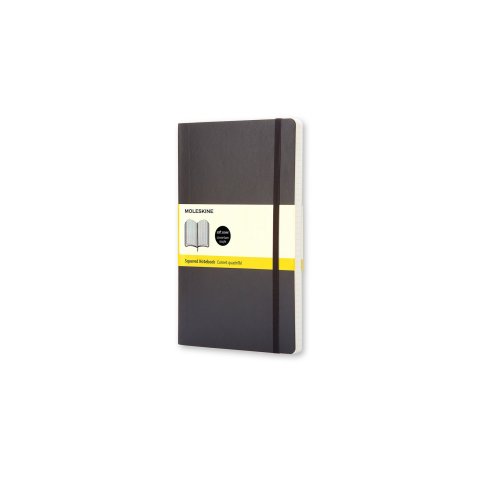 Moleskine notebook, softcover black, 90 x 140, app. A6, squared, 96 sheets