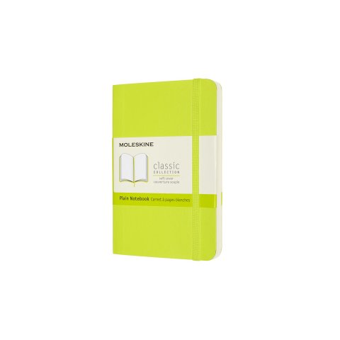 Moleskine notebook, softcover 9 x 14 cm, blank, 96 sheets, lime green