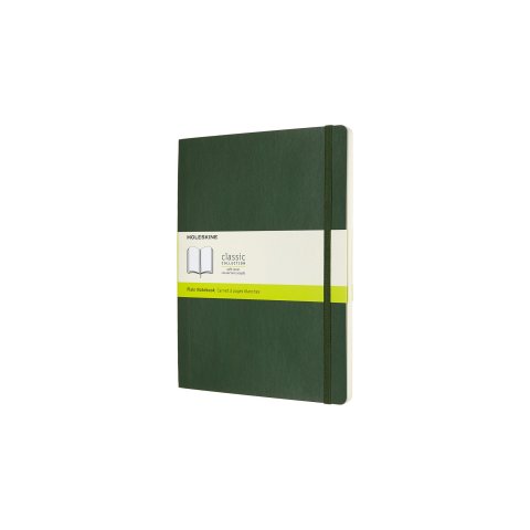 Moleskine Notizbuch, Softcover 19 x 25 cm, blanko, 96 Blatt, myrtengrün