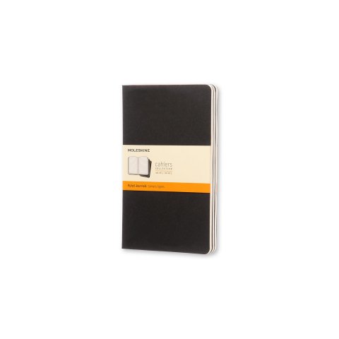Moleskine notebook, set of 3 130 x 210, app. A5, ruled, 40 sheets, black