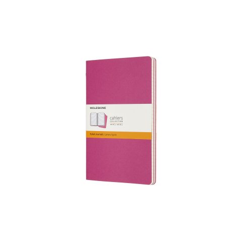 Moleskine notebook, set of 3 13 x 21 cm, ruled, 40 sheets, kinetic pink