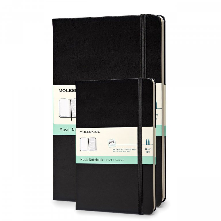 Libro de notas pentagrama Moleskine