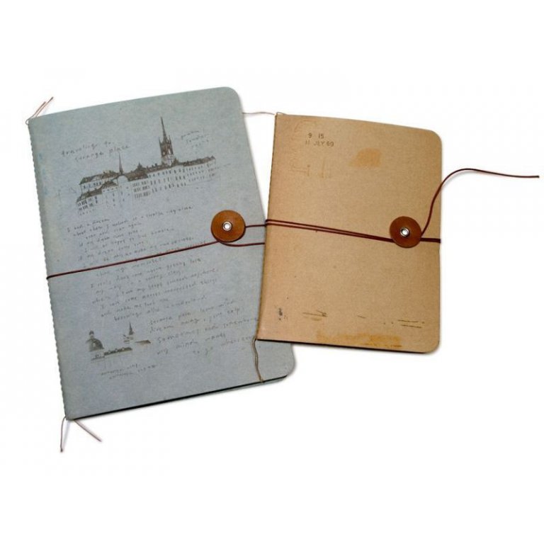 O-Check Design notepad ''String'' with closure