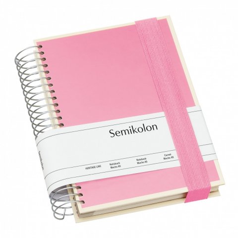 Semikolon Spiral-Notizbuch Mucho 152 x 213, 330 Seiten, 3 Lineaturen, flamingo