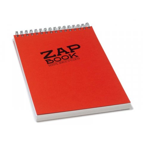 Zap Book Zeichenblock, 80 g/m² 297 x 210, DIN A4 (QF), spiralgeb., 160 Blatt