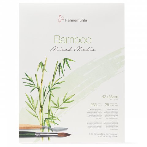 Bloc universal Hahnemühle Bamboo, 265 g/mř 420 x 560, 25 hojas, encuadernación encolada