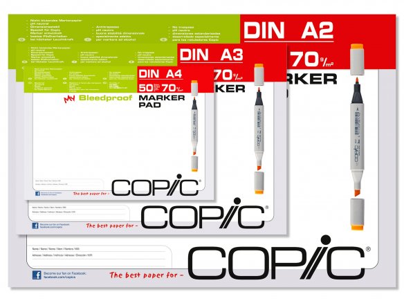 Copic Alcohol Marker Pad, 70 g/m²
