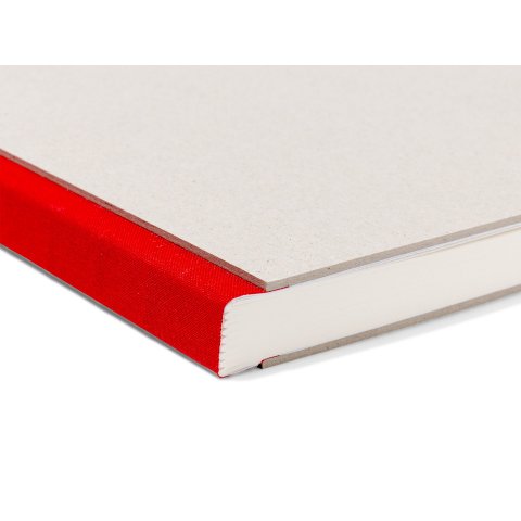 Projekt-Skizzenbuch 100 g/m², 150 x 120 quer, 72 Bl./144 S., rot