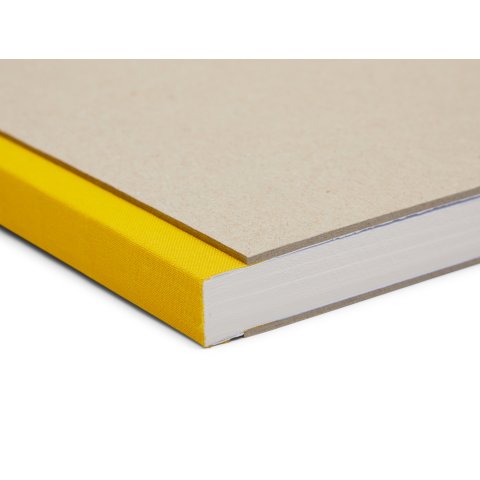 Quaderno per schizzi e progetti 100 g/m², 150 x 120, orizzontale, 72 fogli/144 pagine, giallo