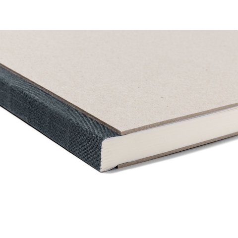 Libro de esbozos y proyectos 100 g/m², 210 x 148  A5 broad 72 sh./144 p., grey