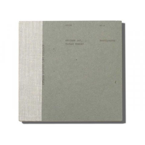 Libro de esbozos O-Check Design 130 x 130 mm, 88 hojas/176 páginas, gris-verde