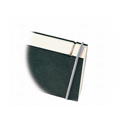 Libro de esbozos Bindewerk, con goma-cierre 120 g/m²,140x80,96 sh./192 p.lightblue elast. band