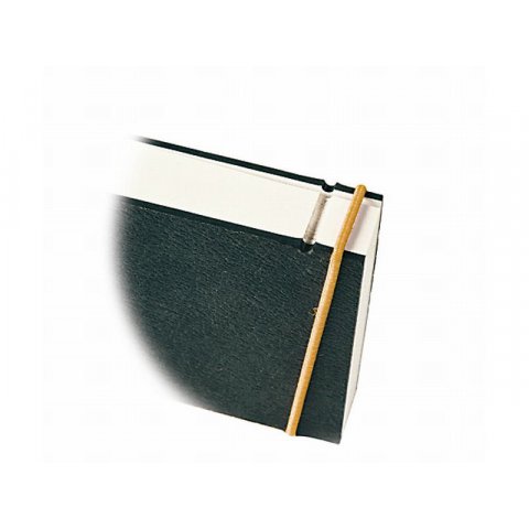 Quaderno per schizzi Bindewerk, con elastico 120 g/m²,140x80, 96 sh./192 p.,orange elastic band