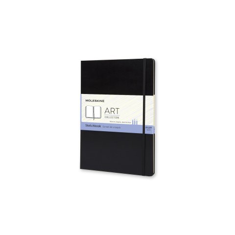 Quaderno per schizzi Moleskine nero, 160 g/m², 210x297, DIN A4, 48 f./96 p.