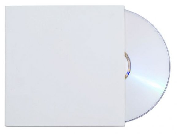 Porta CD carta kraft 160 g/mř, bianca