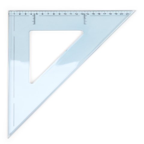 Rumold set square, plastic 45°, l=320 mm, No. 4232