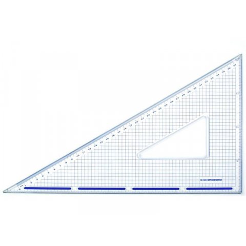 Drafting and cutting set square, PLEXIGLAS® 60°, l = 360 mm