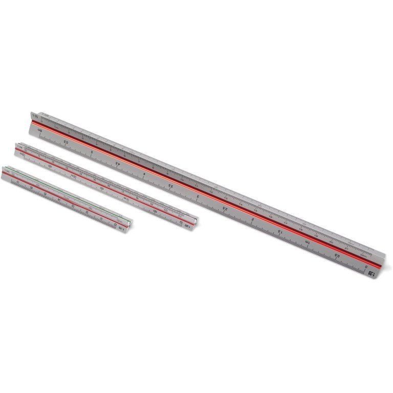 Dreikantmaßstab Aluminium