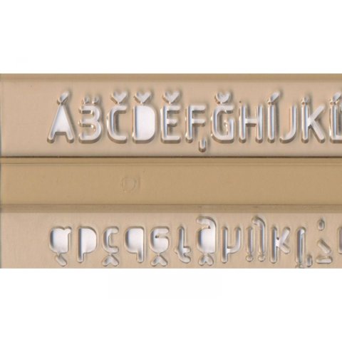 Stencil per scrittura Koh-i-Noor Altezza carattere 7,0 mm (903/7), DIN EN ISO 3098