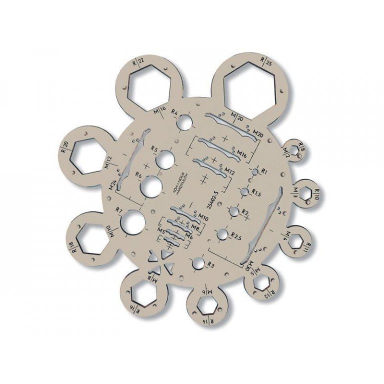 Koh-i-Noor radius and nut template