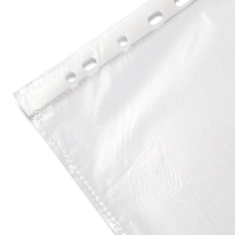 Herlitz A4 Premium Punched Pockets | Pack Of 50 Clear Document Sleeves With Euro Perforation