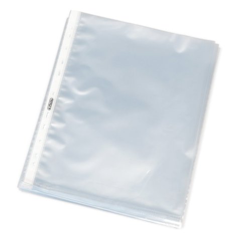 Herlitz PP punched pockets for A5, tall format, smooth, 50 µ, 25pcs
