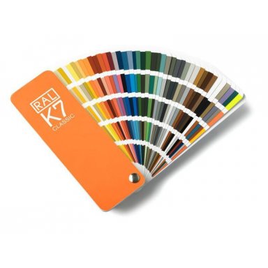 Carta de colores RAL con los colores más usados en industria y pintura