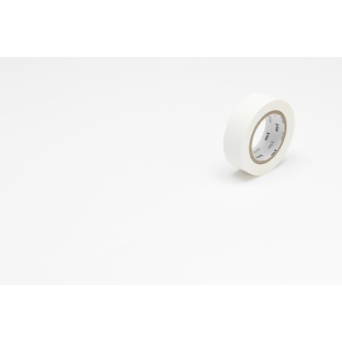 Mt 1P Basic Washi Klebeband uni b= 15 mm, l= 7 m matte white (MT01P208RZ)